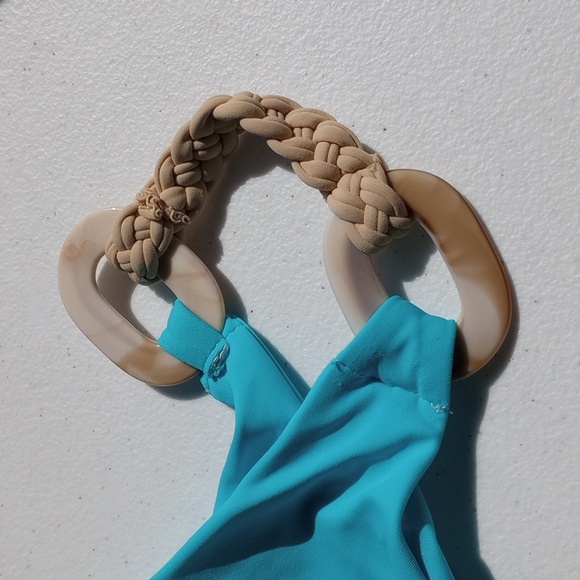 Halter Neck Triangle Bikini Set - Picture 6 of 17